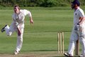 Chris Miller bowling round the wicket