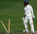 Abhishekrao Enaganti bowled by Gareth Pedder