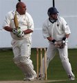 Mark Woodhead plays down the leg side