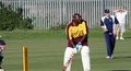Mandla Mashimbyi awaits the next ball