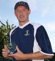 A proud Neil Cordingley with his Man Of The Match Award 