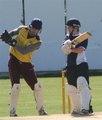Batsman Alex Davies and wicktkeeper Lewis Edge