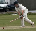 Jack Turton plays the ball on the leg side