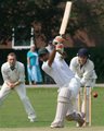 Bilal Asad hits the ball throght mid wicket