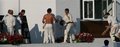 The Darwen player line up to congratulate Kamran Anwar on his match winning innings