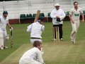 Matthew Frith bowling to Robert Lightfoot