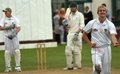 Liam Livingstone enjoying his bowling spell 