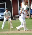 Jonathan Mies plays the ball through mid-wicket