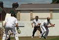 Chris Parkinson Caught&Bowled by Darren Nelson