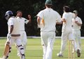Pasan Wanasinghe departs after being caught by Keiran McCullagh off Gaurav Dhar