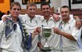 Luis Reece, Chris Parkinson, Brett Pelser and Karl Cross with the Division1 Champions Trophy