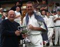League Chairman Norman Poole David Makinson and the Division 1 Champions Trophy