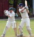 Russ Bradley playing square to the wicket