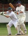 Andy Kellett plays square of the wicket